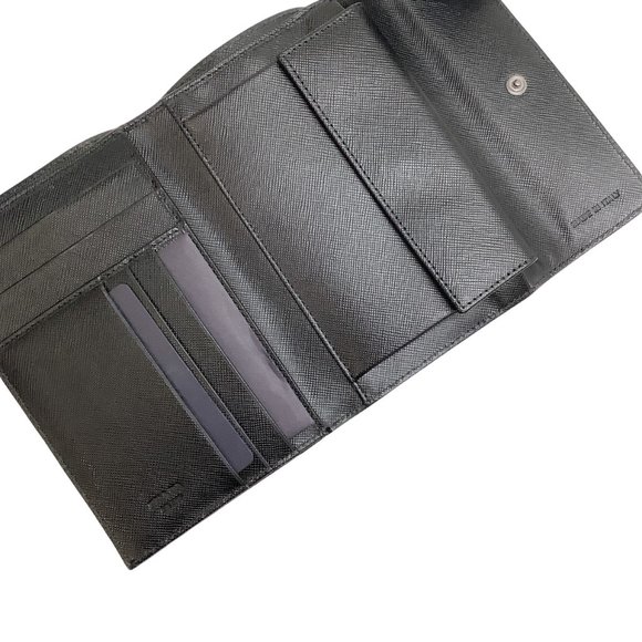 Prada Black Tessuto Tri Fold Wallet - Picture 5 of 7